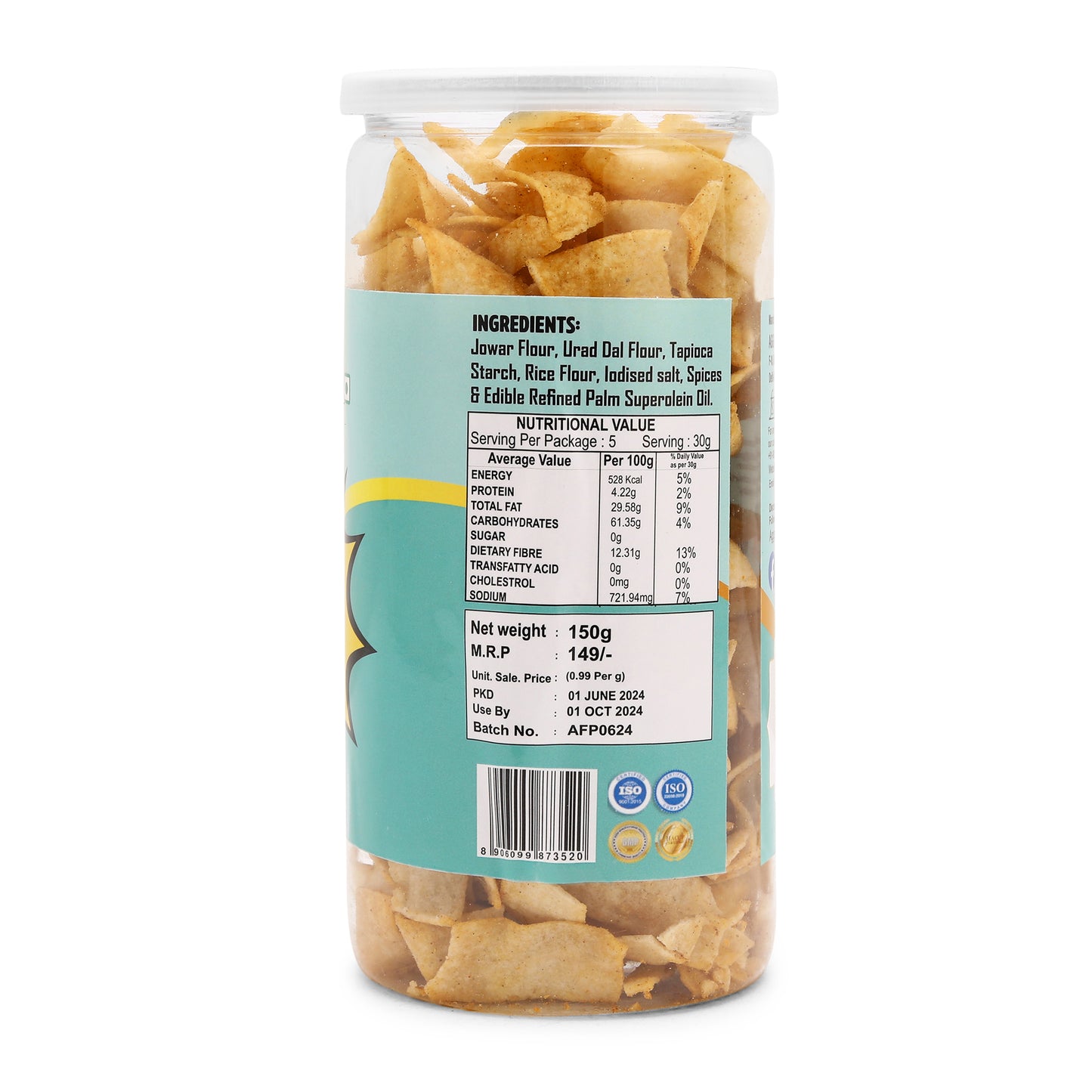 Jowar Sorhgum Chips Jalapeno (150 Gm)