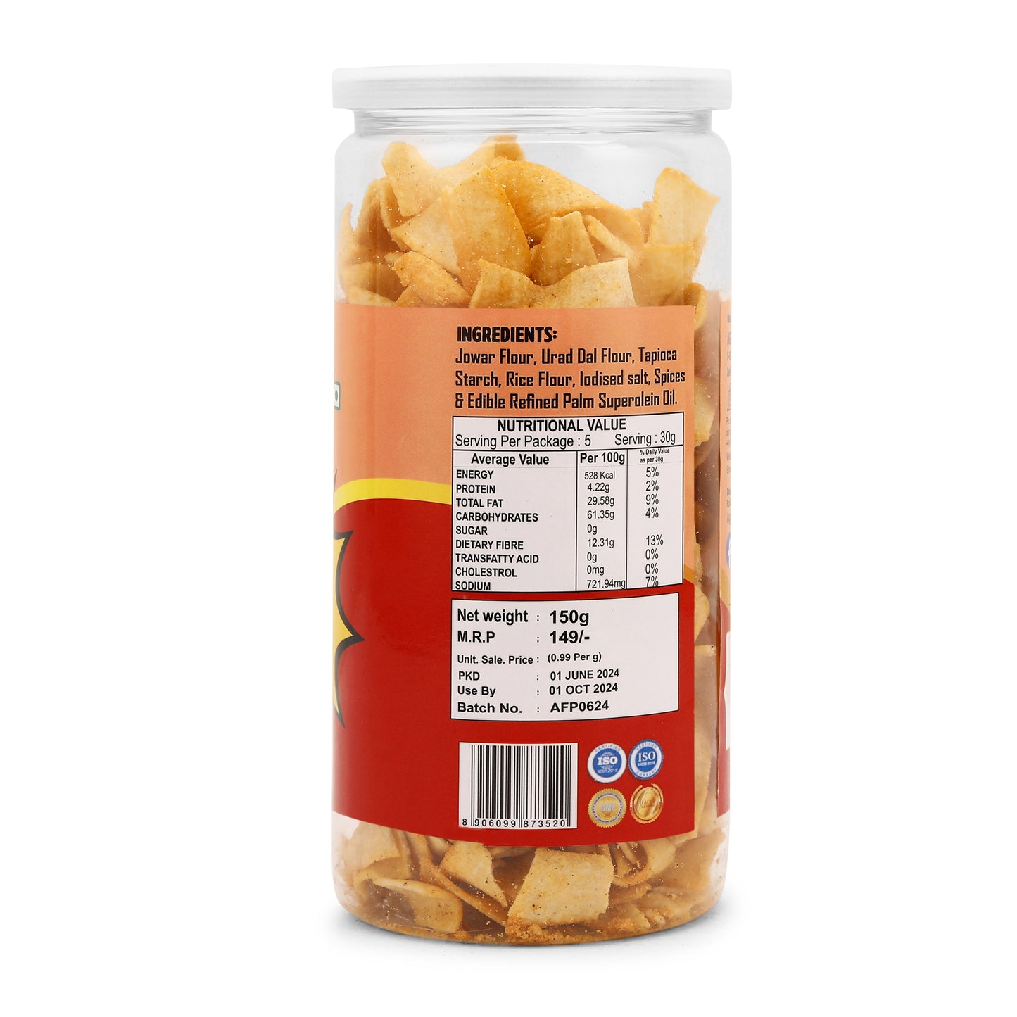 Jowar Sorhgum Chips Cheese & Herb (150 Gm)