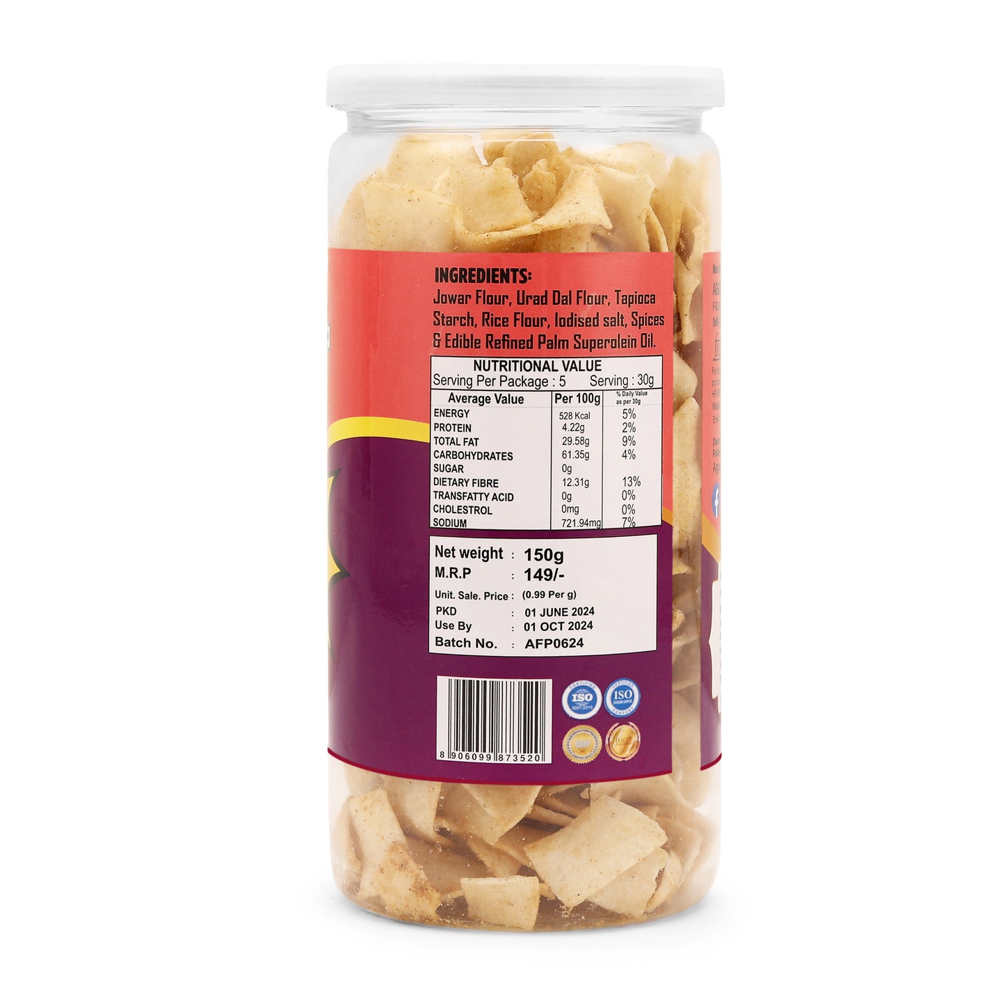 Jowar Sorhgum Chips Bhel Chaska (150 Gm)