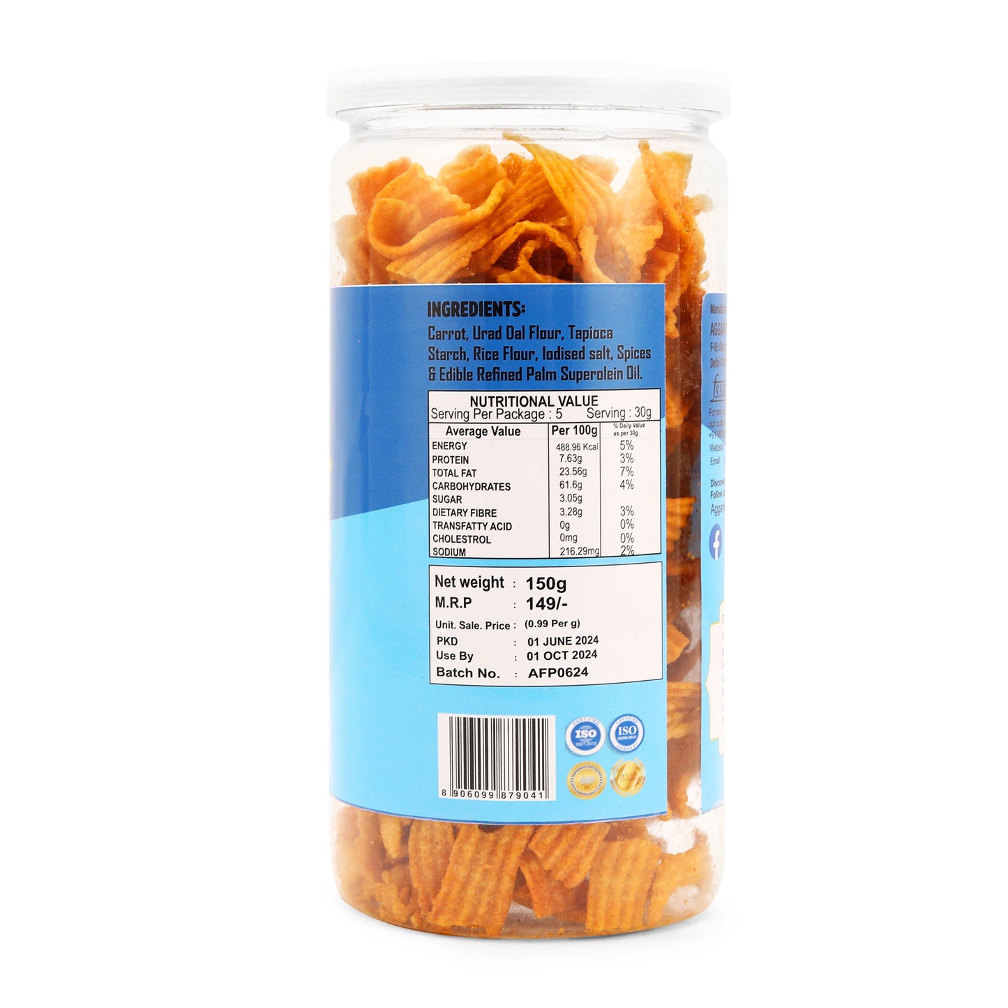 CARROT CHIPS CHILLY TOMATO ( 150 Gm )