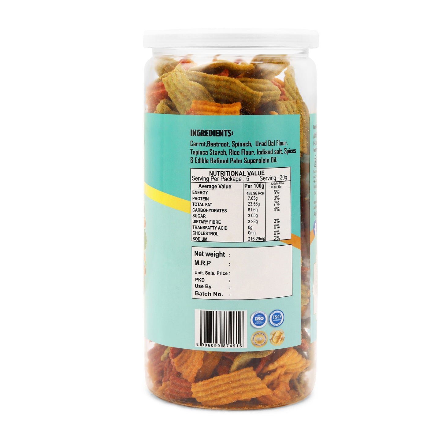 Mix Vegetable Chips Jalapeno (150 Gm)