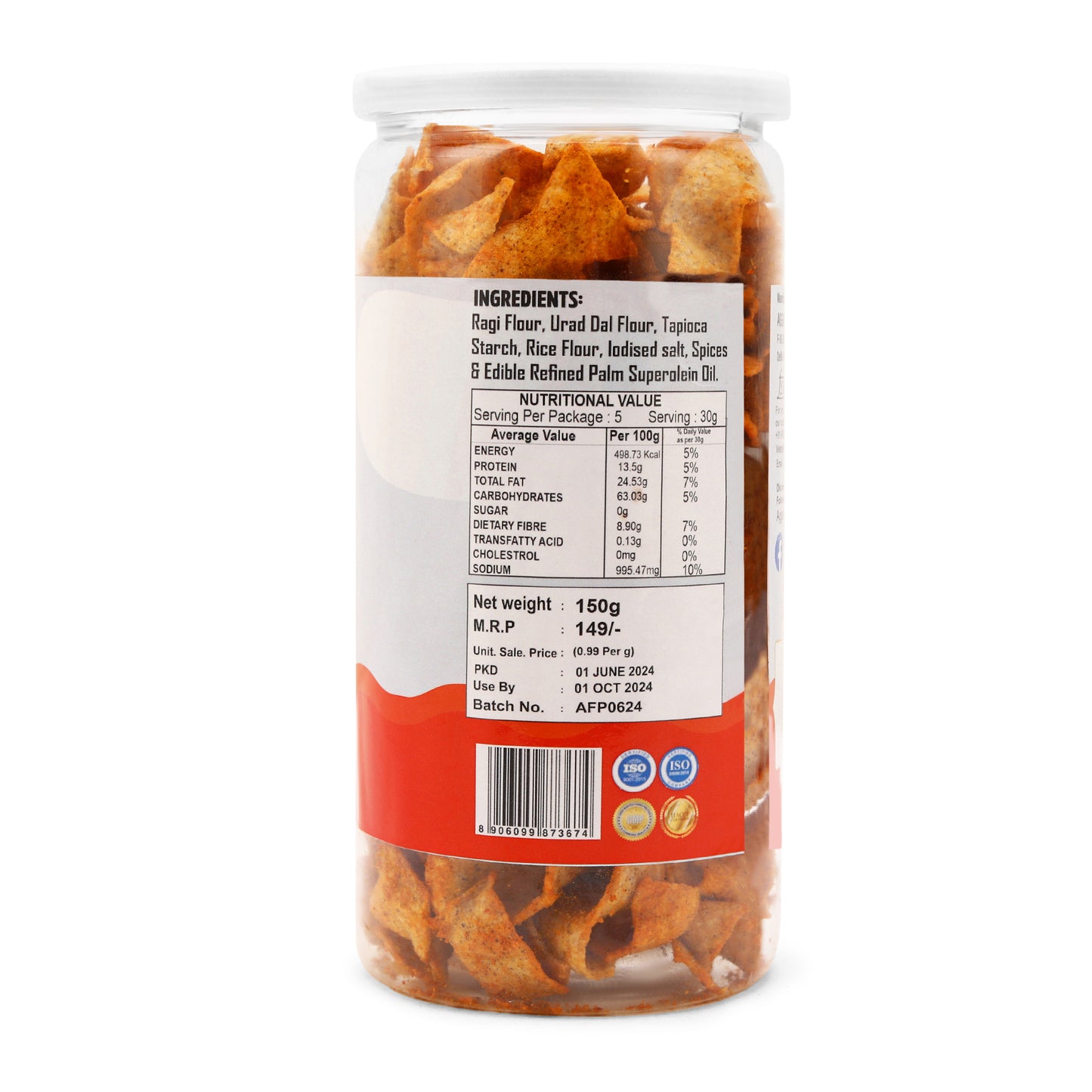 Ragi & Nachani Chips Masala (75 Gm)