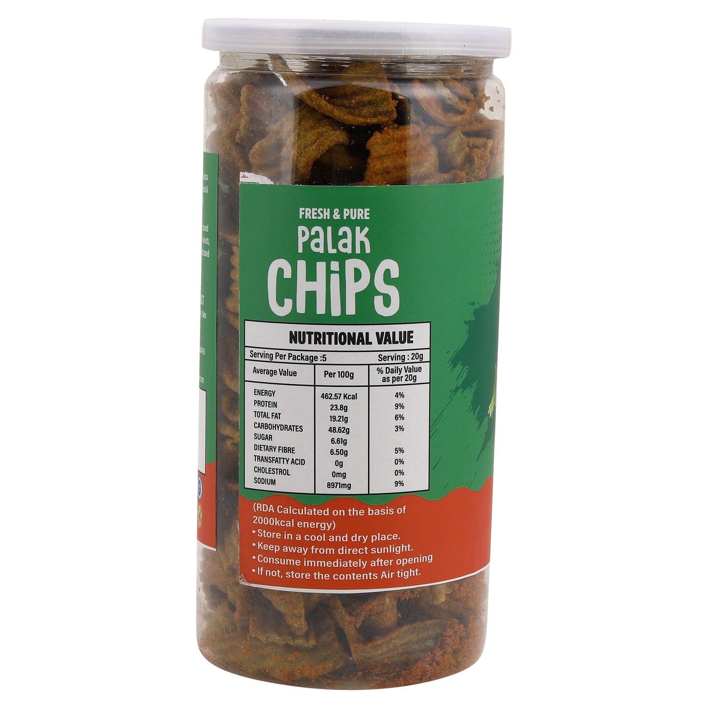 Palak Chips Masala ( 150 Gm )