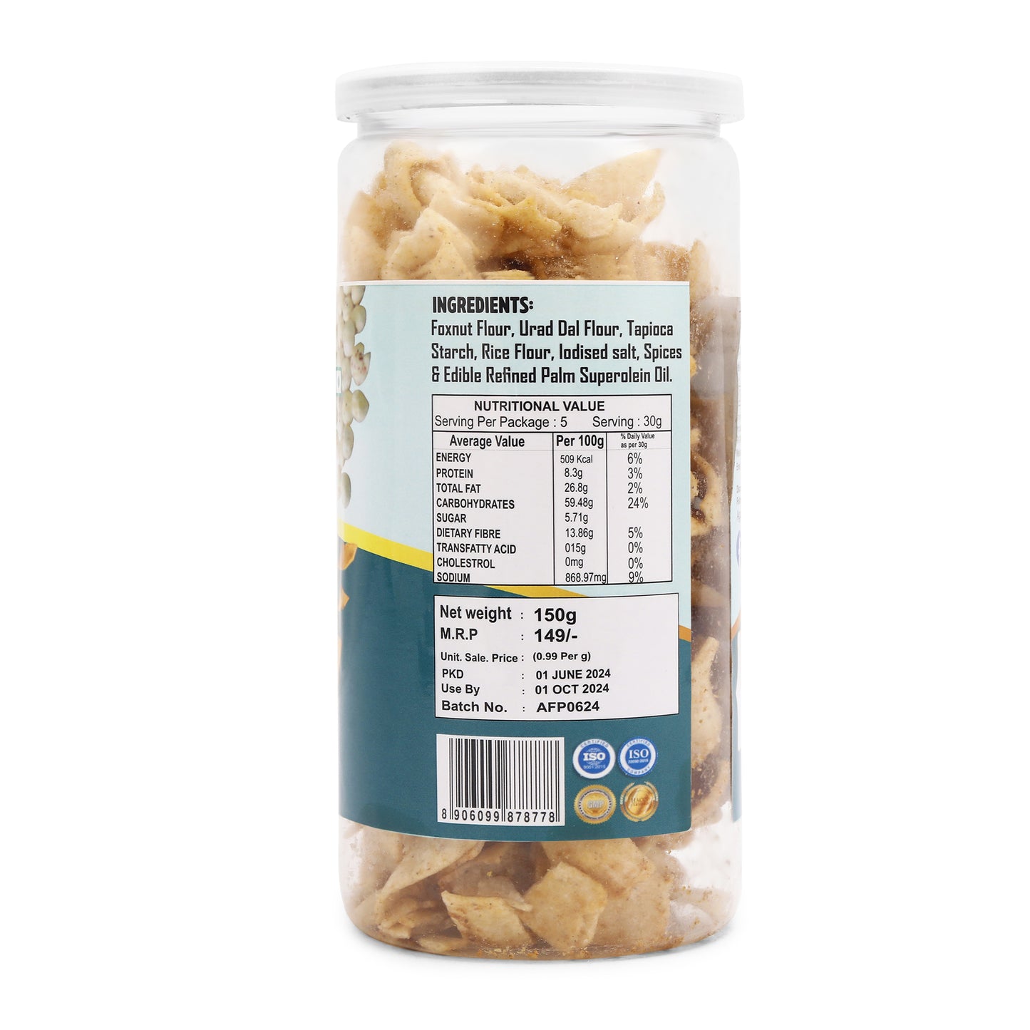 Makhana Chips Bhel Chaska (150 Gm)