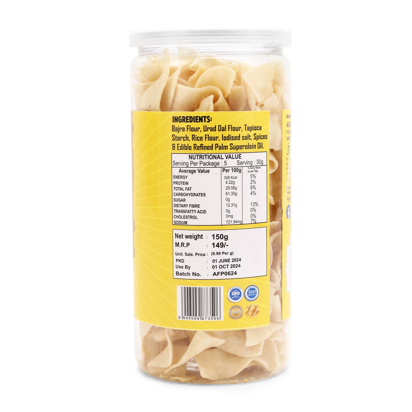 Bajra Pearl Chips Salted (150 Gm)