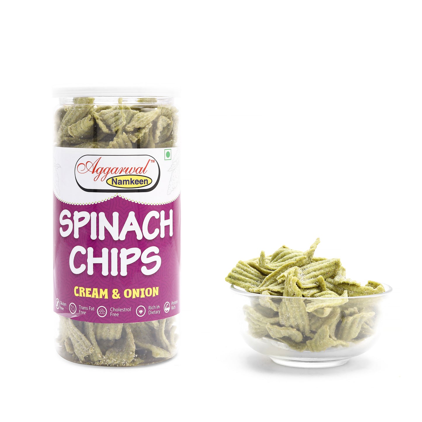 Palak Chips Cream & Onion (150 Gm)