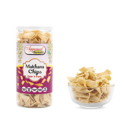 MAKHANA CHIPS CREAM & ONION ( 150 Gm )