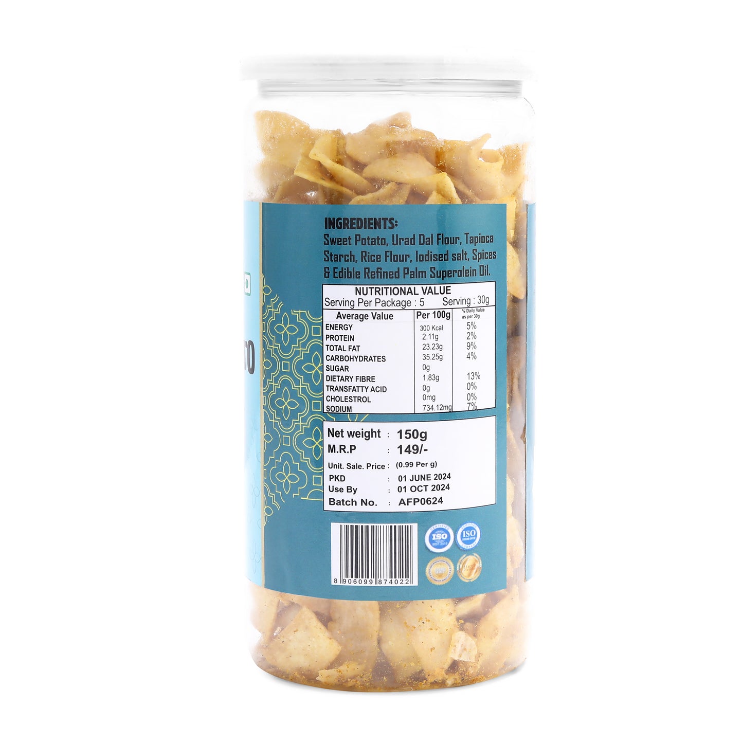 SWEET POTATO CHIPS ACHARI ( 150 Gm )