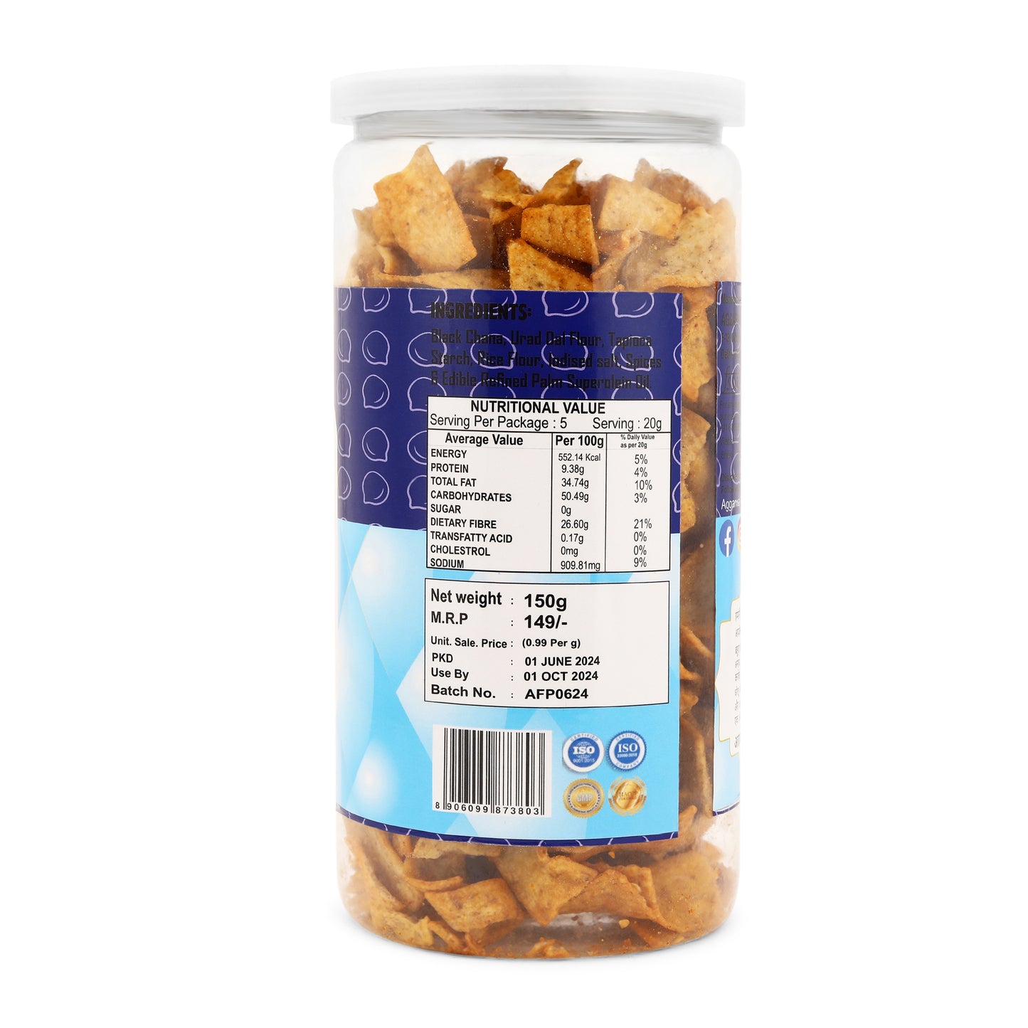 Kala Channa Chips Peri Peri (150 Gm)