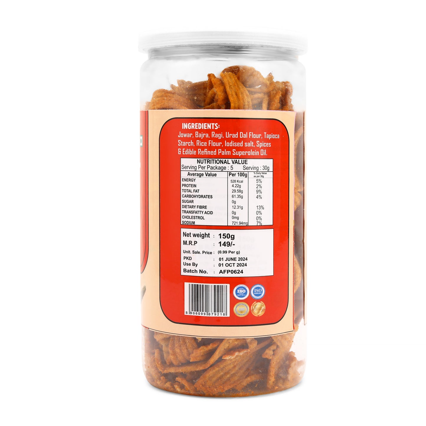 Millets Chips Chat Masala (150 Gm)