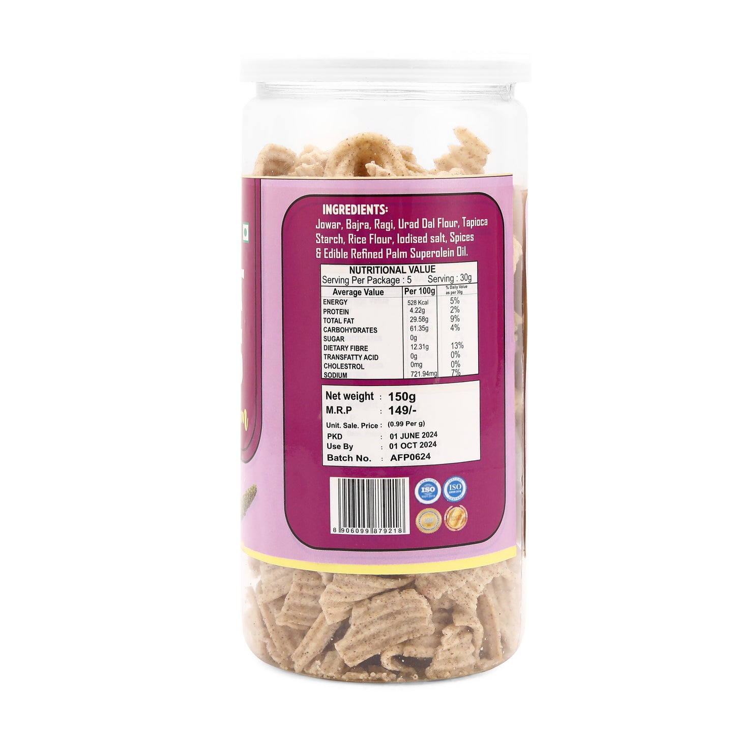 Millets Chips Cream & Onion (150 Gm)