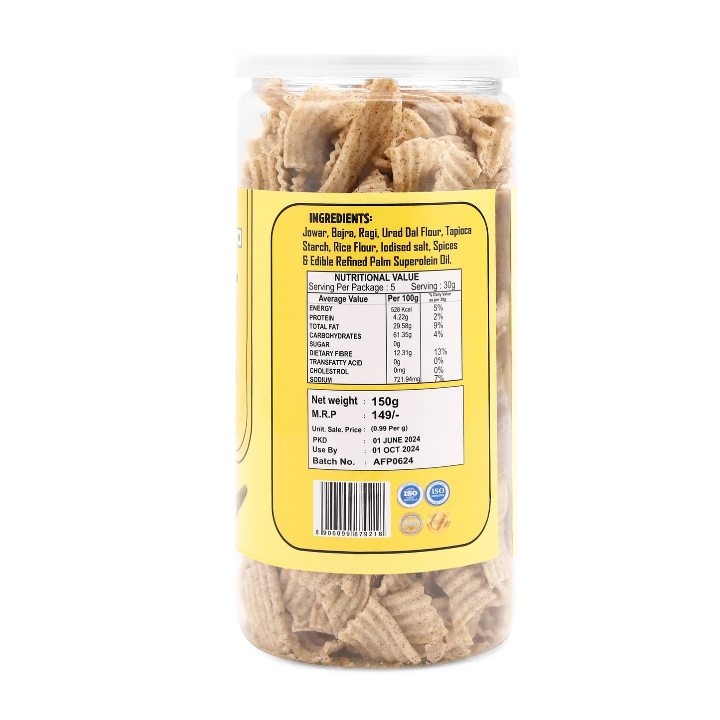 Millets Chips Salted (150 Gm)