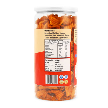 CARROT CHIPS CHAT MASALA ( 150 Gm )