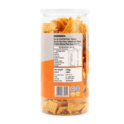 CARROT CHIPS CHEESE & HERB ( 150 Gm )