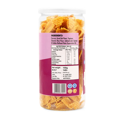 CARROT CHIPS CREAM & ONION ( 150 Gm )