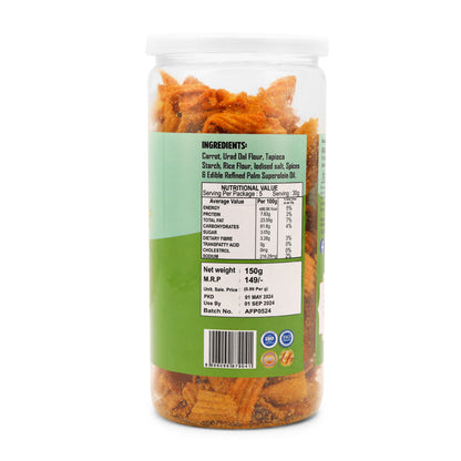 CARROT CHIPS SPICY TREAT ( 150 Gm )