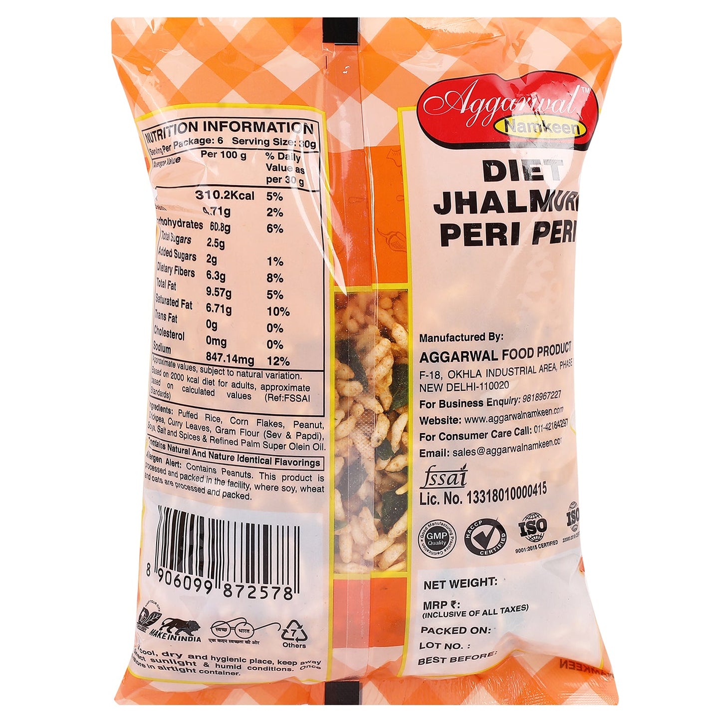 Diet Jhalmuri Peri Peri ( 200 Gm )