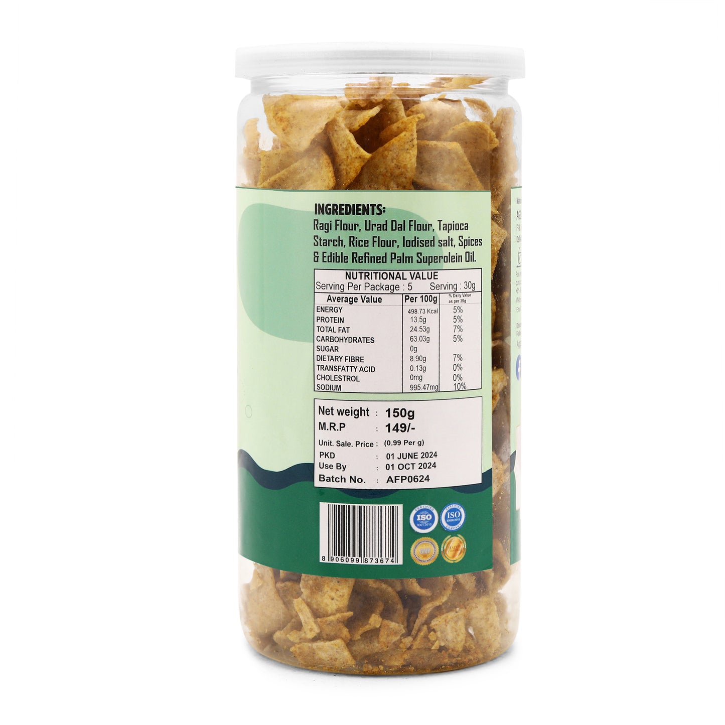 Ragi & Nachani Chips Spicy Treat (150 Gm)