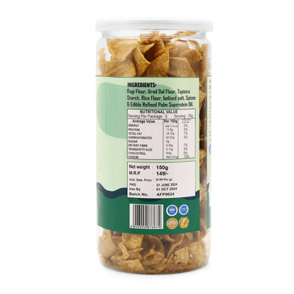 Ragi & Nachani Chips Spicy Treat (150 Gm)