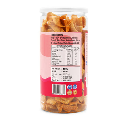 Ragi & Nachani Chips Peri Peri (150 Gm)