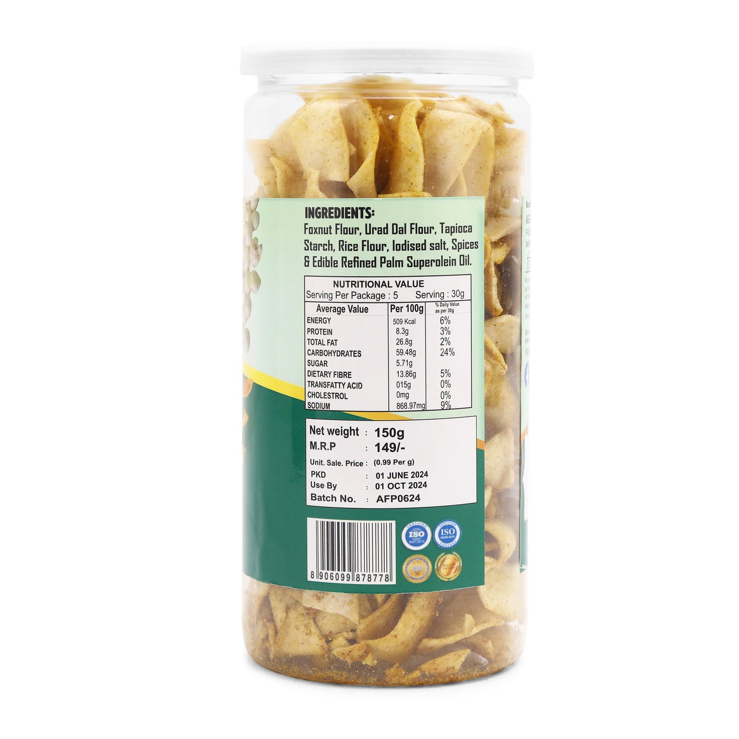 Makhana Chips Spicy Treat ( 150 Gm )