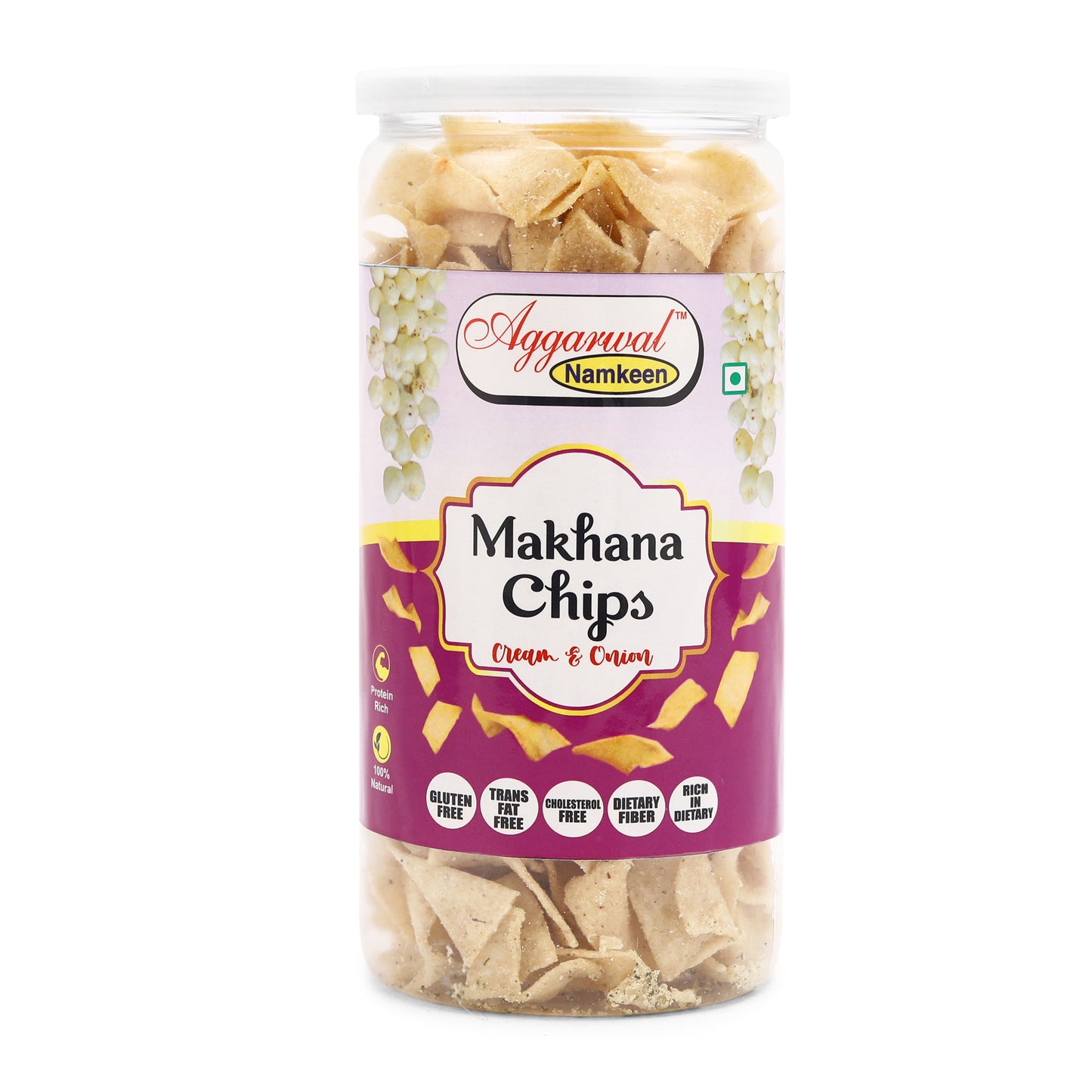 MAKHANA CHIPS CREAM & ONION ( 150 Gm )