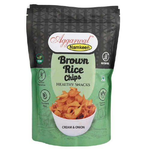 BROWN RICE CHIPS CREAM & ONION ( 75 Gm )