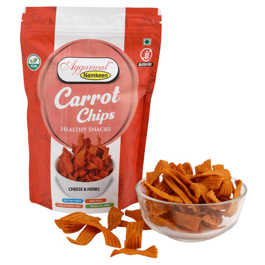 CARROT CHIPS CHEESE & HERB ( 75 Gm )