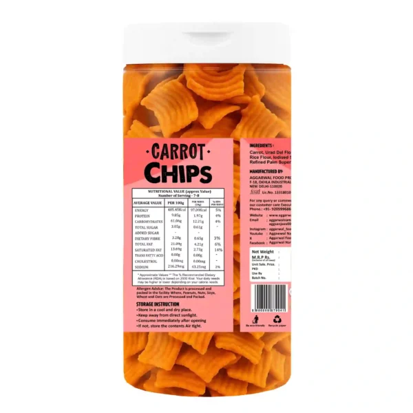 Carrot Chips Peri Peri (150 Gm) - Image 4