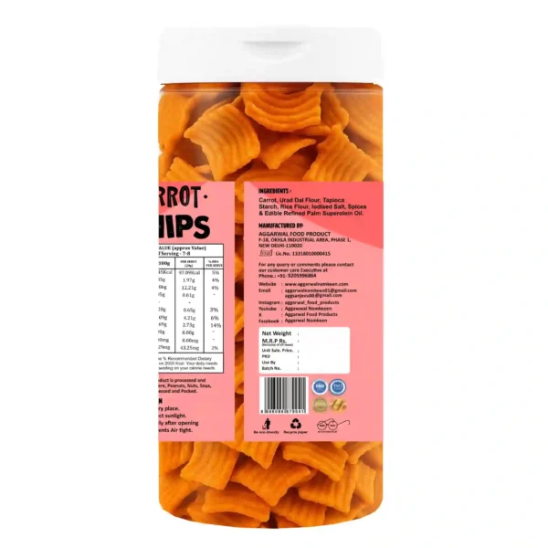 Carrot Chips Peri Peri (150 Gm) - Image 3