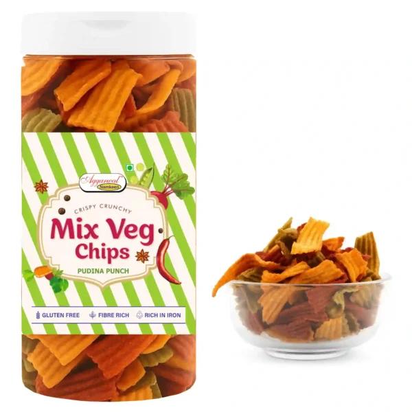 Mix Vegetable Chips Pudina (150 Gm) - Image 2
