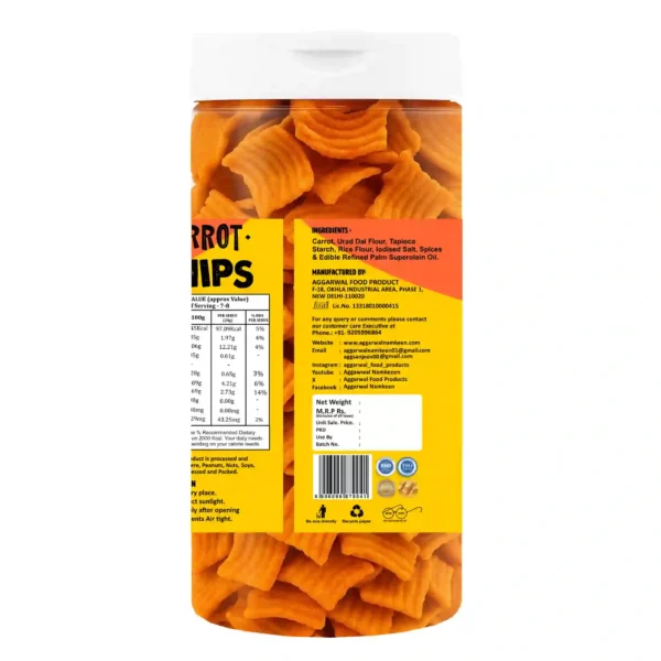 Carrot Chips Salted (150 Gm) - Image 3