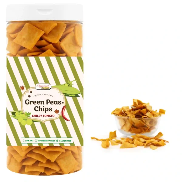 Green Peas Chips Chilly Tomato (150 Gm) - Image 2