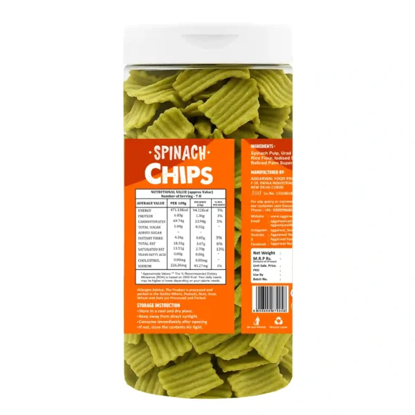 Palak Chips Cheese & Herbs (150 Gm) - Image 4