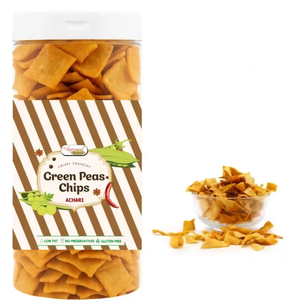 Green Peas Chips Achari (150 Gm) - Image 2