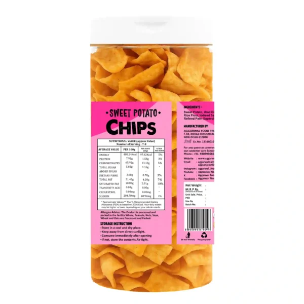 Sweet Potato Chips Cream & Onion (150 Gm) - Image 4