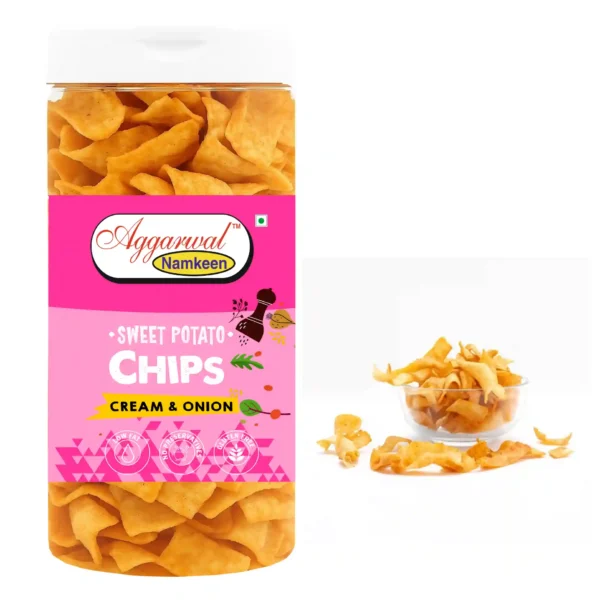 Sweet Potato Chips Cream & Onion (150 Gm) - Image 2