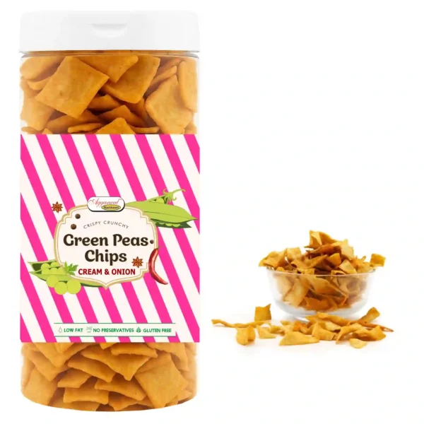 Green Peas Chips Cream & Onion (150 Gm) - Image 2
