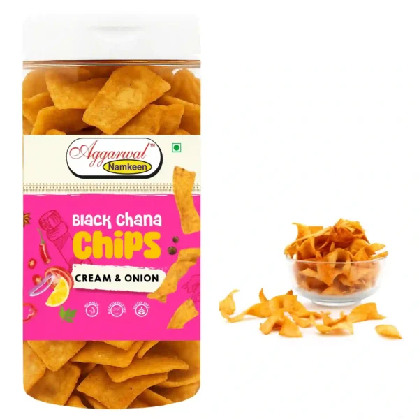 Black Chana Chips Cream & Onion (150 Gm) - Image 2