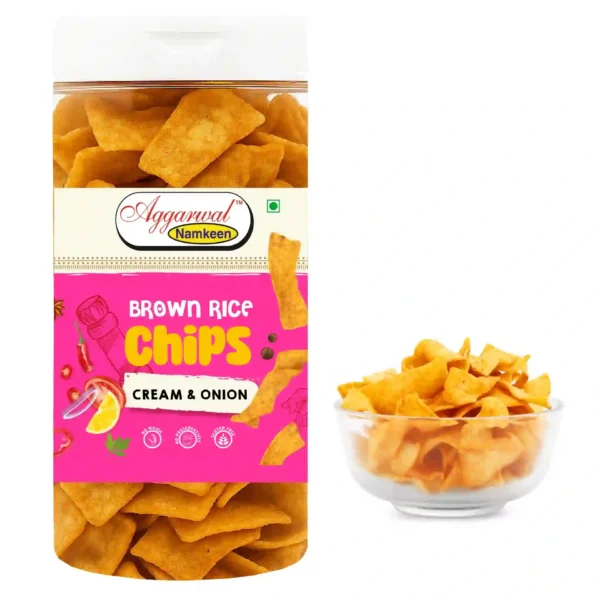 Brown Rice Chips Cream & Onion (150 Gm) - Image 2