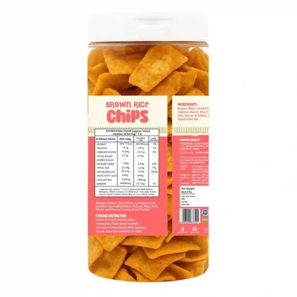 Brown Rice Chips Peri Peri (150 Gm) - Image 4