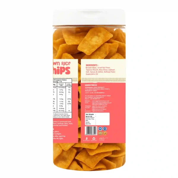 Brown Rice Chips Peri Peri (150 Gm) - Image 3