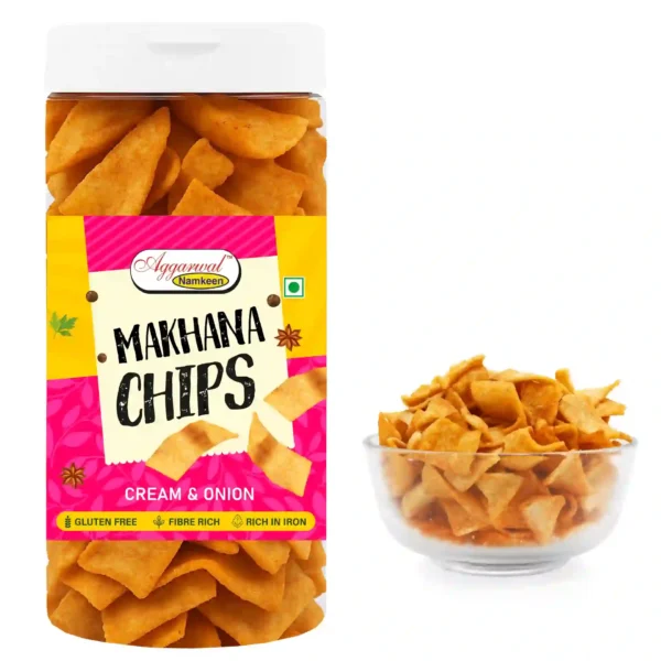 Makhana Chips Cream & Onion (150 Gm) - Image 2