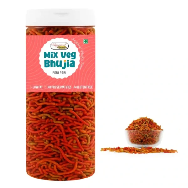 Mix Vegetable Bhujia Peri Peri (200 Gm) - Image 2
