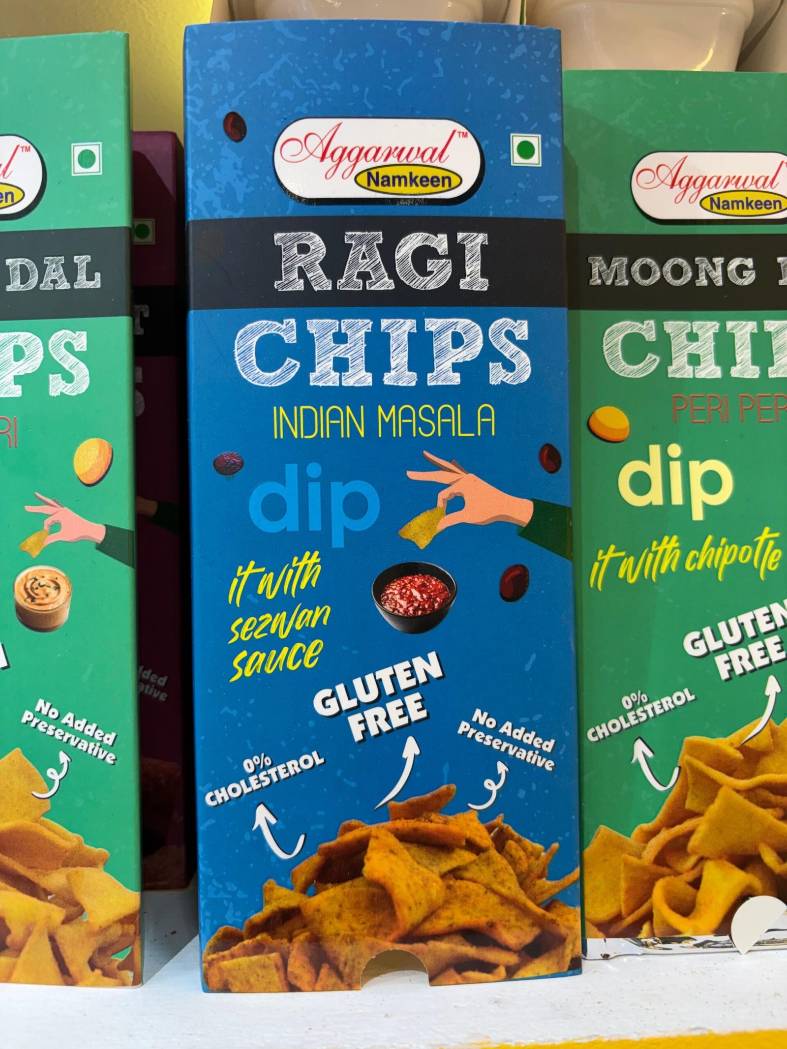 Ragi Chips and Dip healthy millet snack crispy 75g pack
