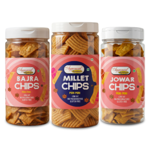 Aggarwal Namkeen Healthy Starter Chips Combo (Pack of 3) 450g