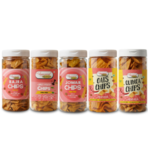 Aggarwal Namkeen Healthy Premium Chips Combo (Pack of 5) 750g