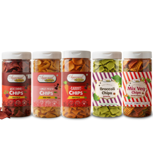 Aggarwal Namkeen All Flavour Chips Variety Combo (Pack of 5)  750g