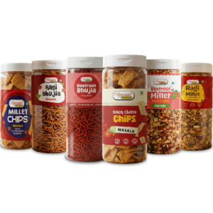 Aggarwal Namkeen Ultimate Variety Snack Combo (Pack of 6) 1100g