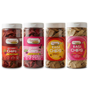 Aggarwal Namkeen Healthy Chatpata Chips Combo (Pack of 4) 600g